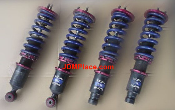 SU1300010 - Buddy Club Racing Spec full height & damper adjustable coilover set for EG 92-95 Civic and DC 94-01 Integras.